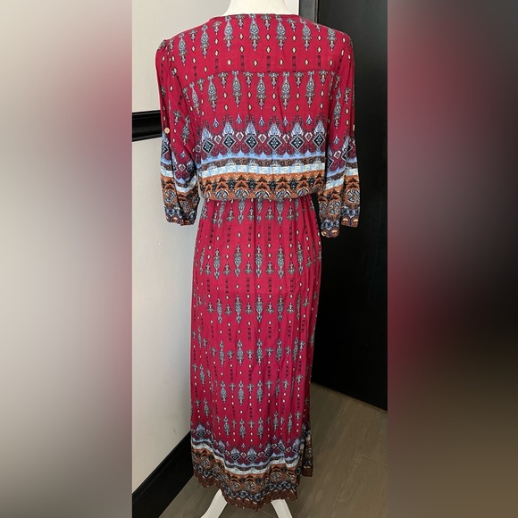 Boho Print Maxi Dress - Picture 6 of 12